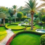 تنسيق حدائق صباح السالم فى الكويت