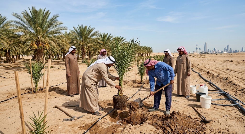 زراعة نخل بالكويت