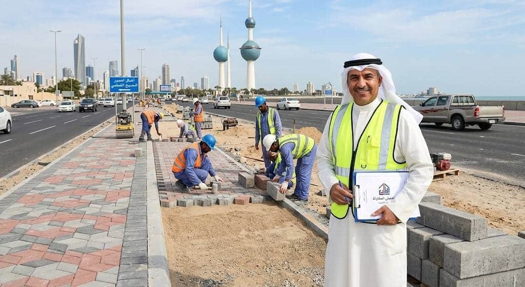 مقاول تركيب بلاط كربستون الكويت