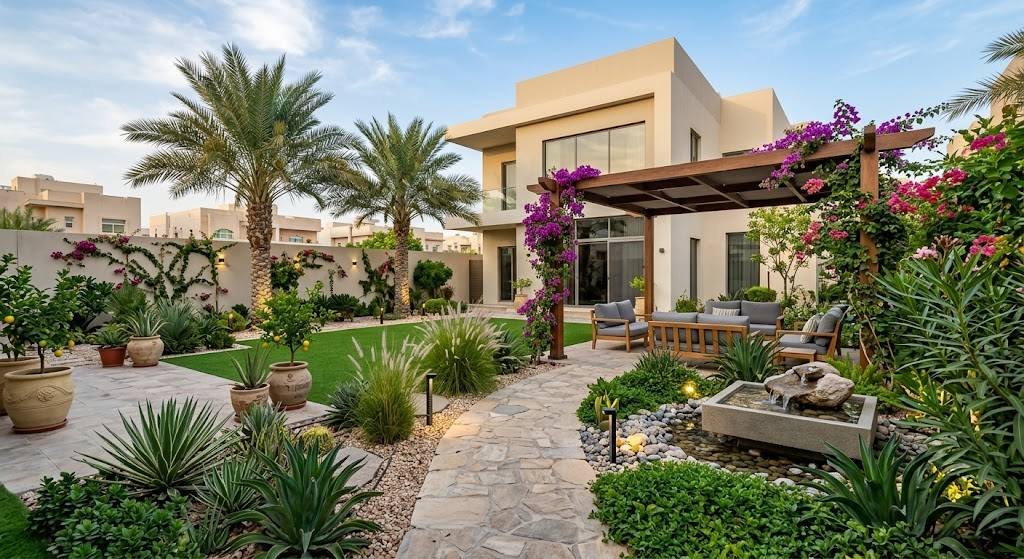 تنسيق حدائق منزليه بالكويت