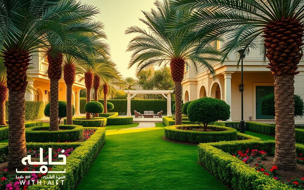 تنسيق حدائق الفلل والاستراحات بالكويت