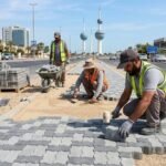 تركيب بلاط كربستون متداخل الكويت
