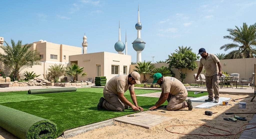 تركيب تيل صناعي داخل الكويت