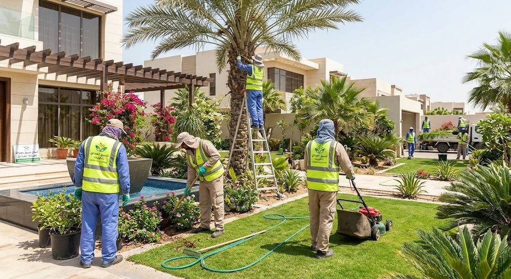 عمال شركات تنسيق الحدائق بالكويت