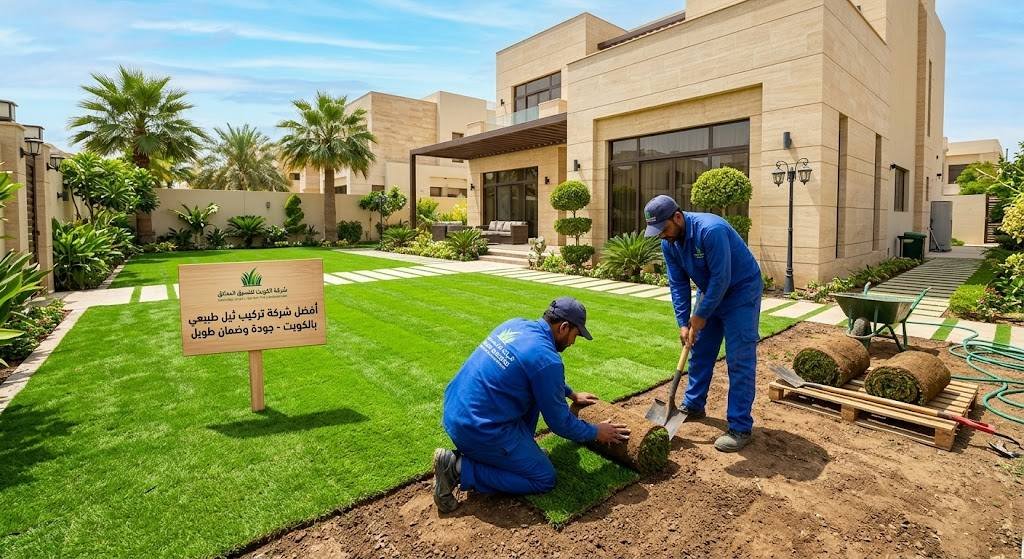 أفضل شركة تركيب ثيل طبيعي بالكويت بجودة وضمان طويل