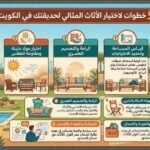 5 خطوات لاختيار الأثاث المثالي لحديقتك في الكويت 