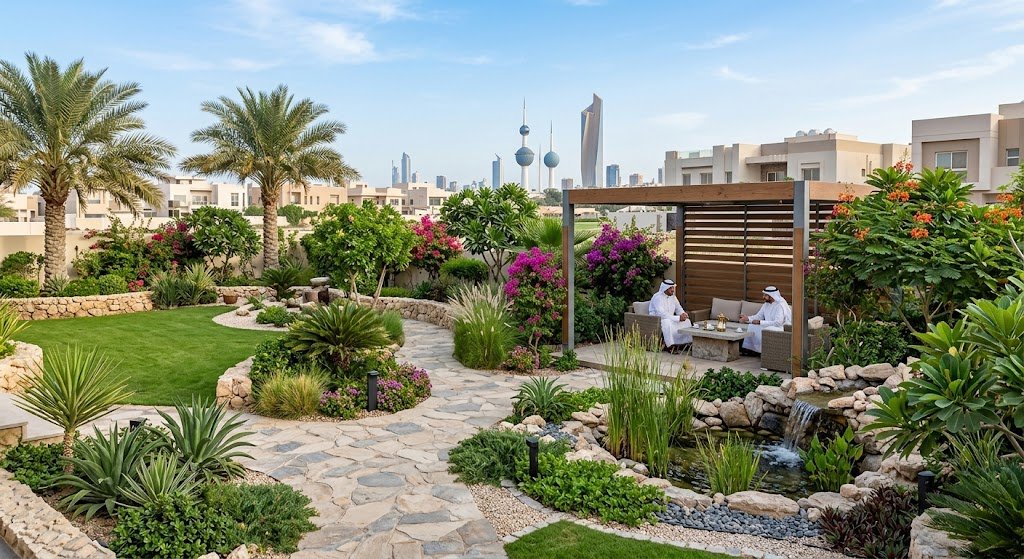 تنسيق حدائق الجابرية بالكويت