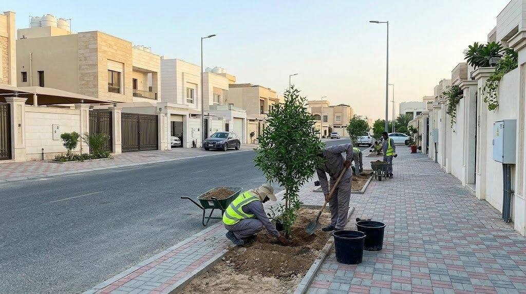 زرع اشجار فى الكويت